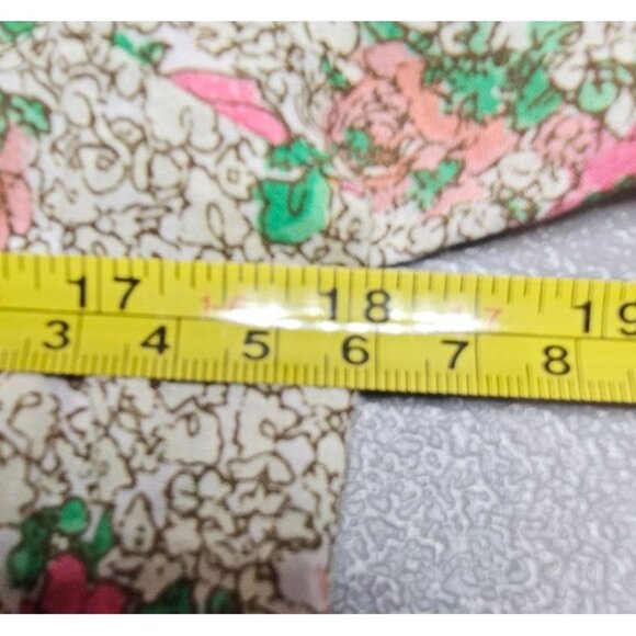 Sundays Womens S Ada Puff Sleeve Elastic Waist Crop Top Blouse in Wallflower NWT - Picture 5 of 9